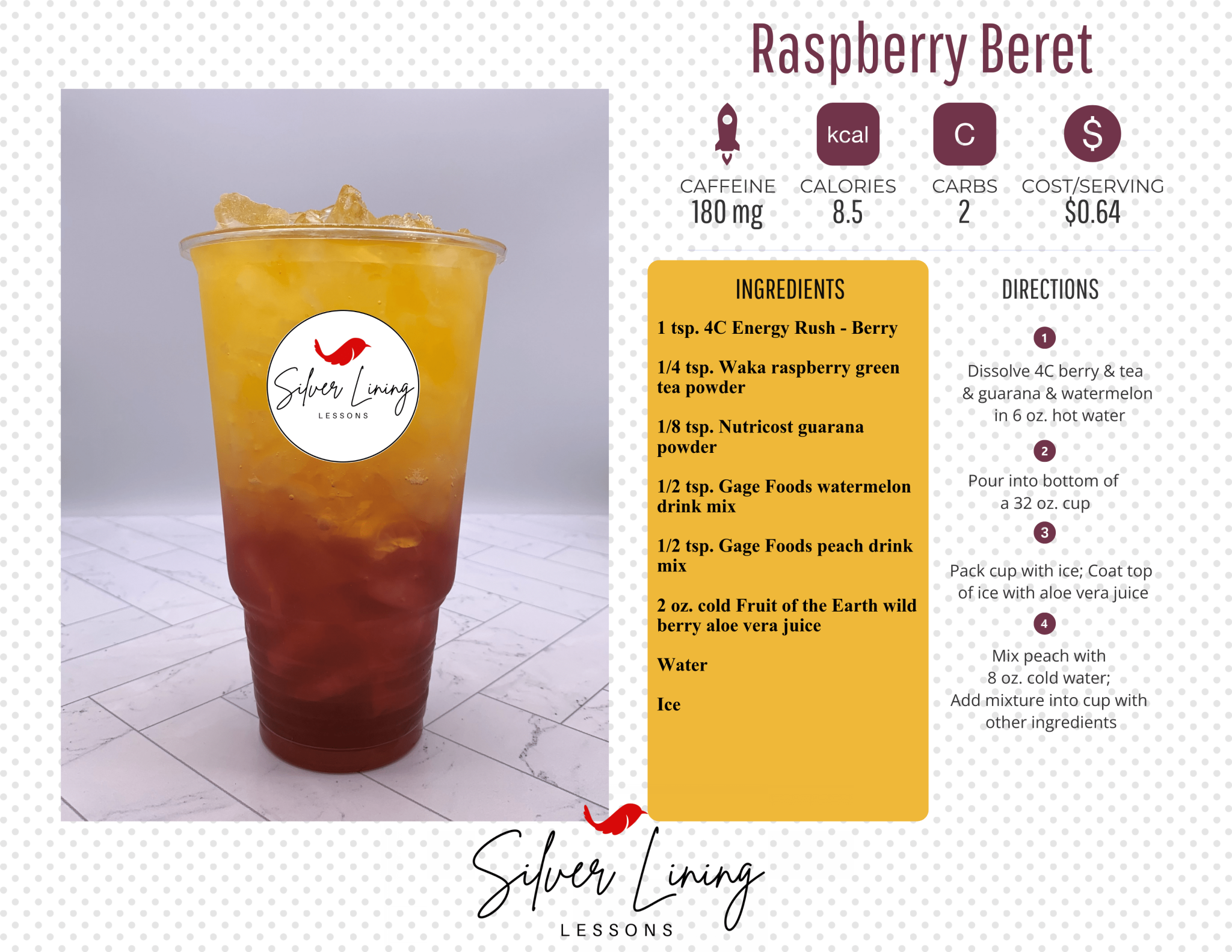 Raspberry Beret Silver Lining Lessons